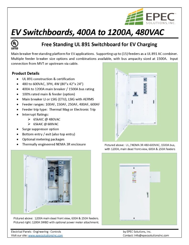 EV Switchboards - EPEC Solutions