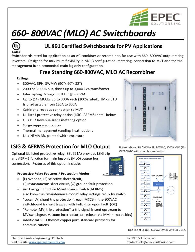 AC Switchboards - EPEC Solutions