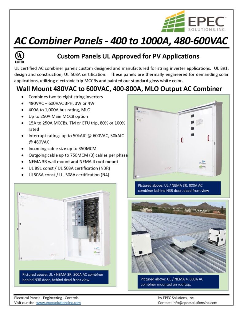 AC Combiner Panels - EPEC Solutions